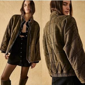 Free People RARE Dolman Quilted Jacket Small
